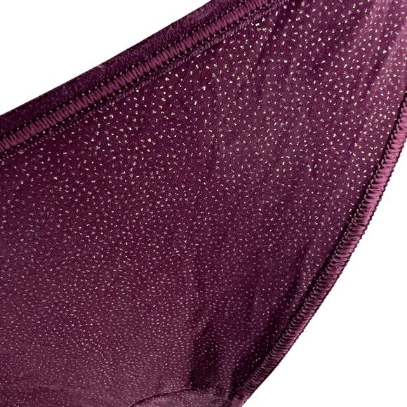 Soma Vanishing Edge Bikini Shimmer Maroon Womens Medium - Picture 2 of 6